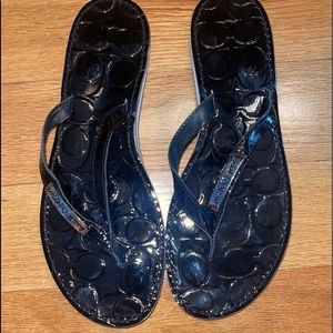 Coach flip flops